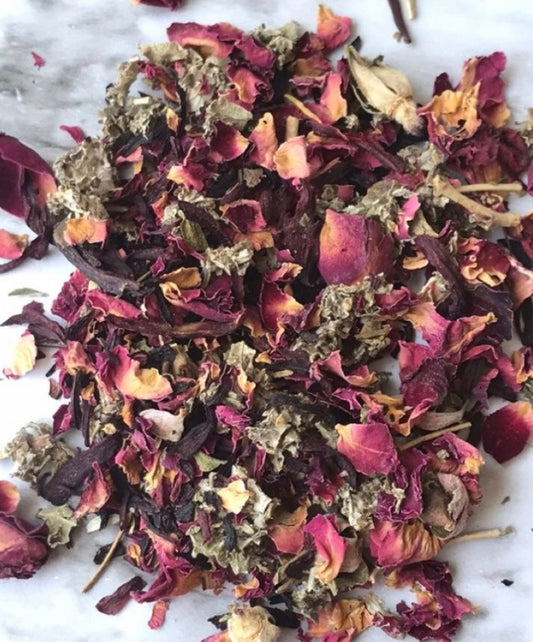 Pomegranate Rose Hip Bath Tea